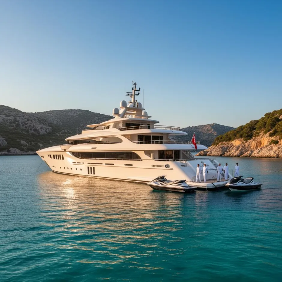 Luxury superyacht vacation